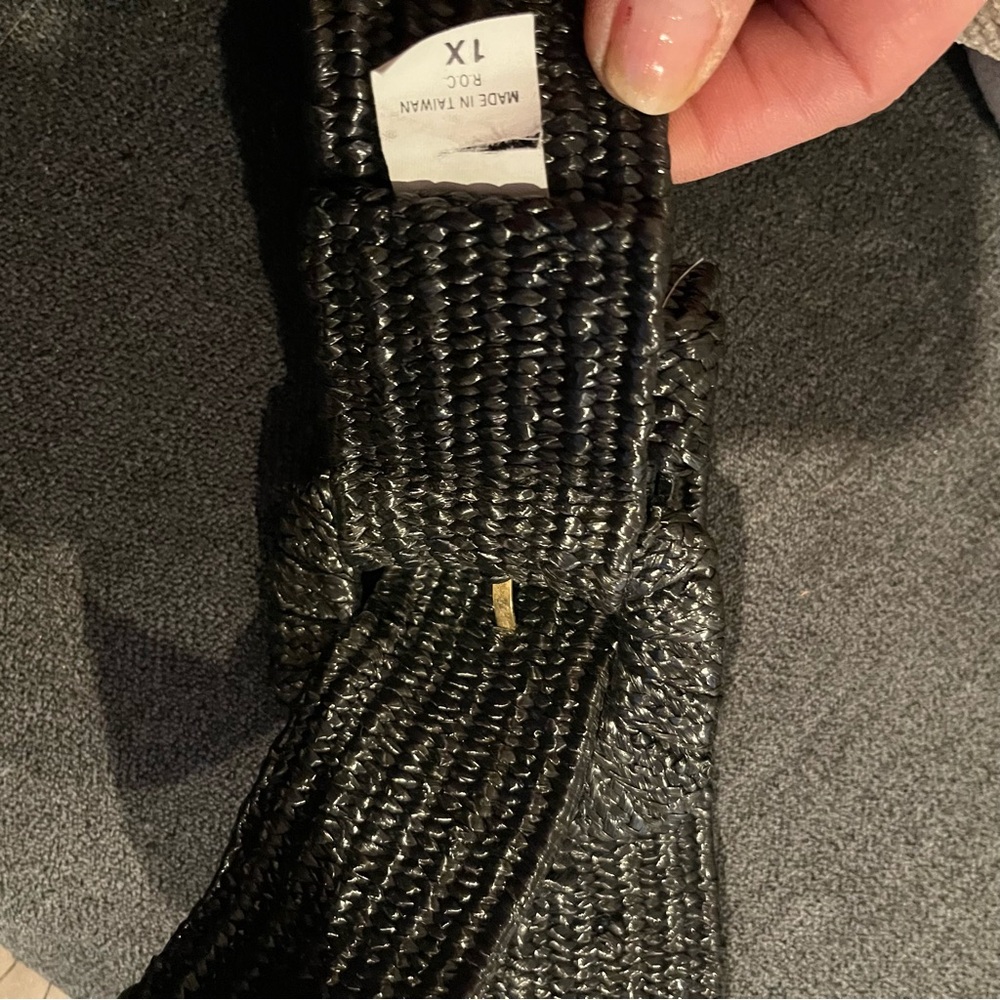 Elegant Black Woven stretch wicker Belt size 1X - Picture 9 of 14